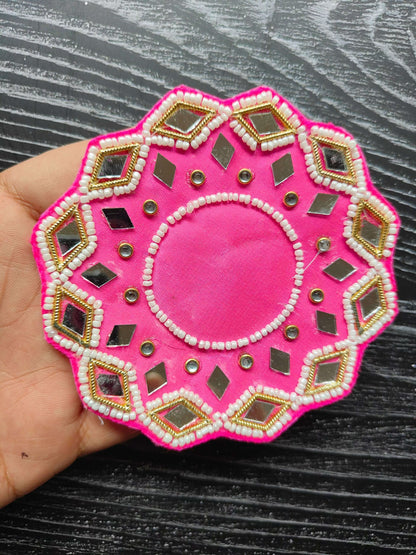 decorative-patch-for-art-and-craft-pink-mirror-beaded