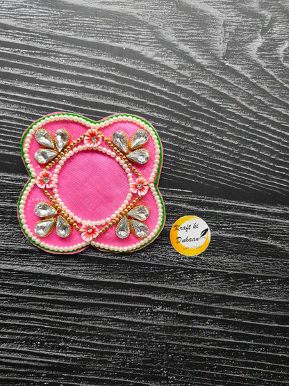 decorative-patch-for-crafts-pink-floral-design-studded-with-label