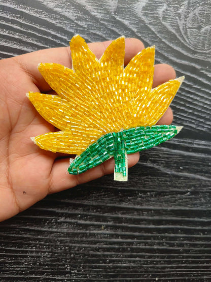 decorative-resin-patch-yellow-flower-design