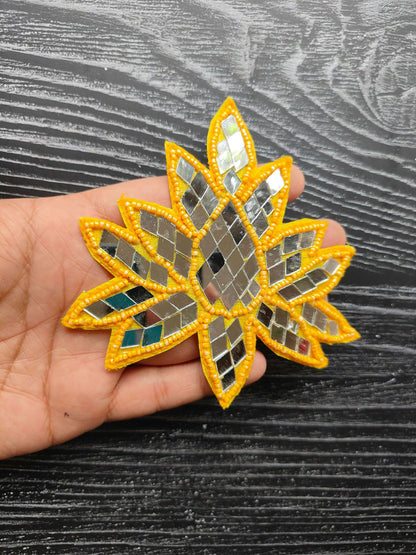 decorative-resin-patch-yellow-mosaic-leaf-design