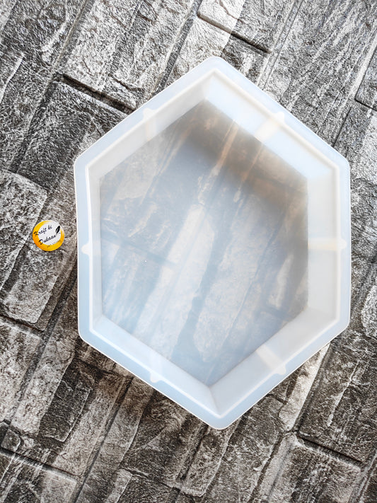 Deep hexagon resin mould from Kraft ki Dukaan for creating unique resin crafts