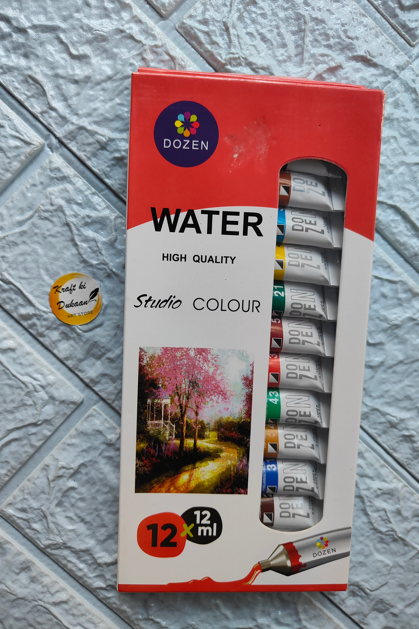Dozen high-quality watercolour paints in 12ml tubes for artists to buy watercolour paints online