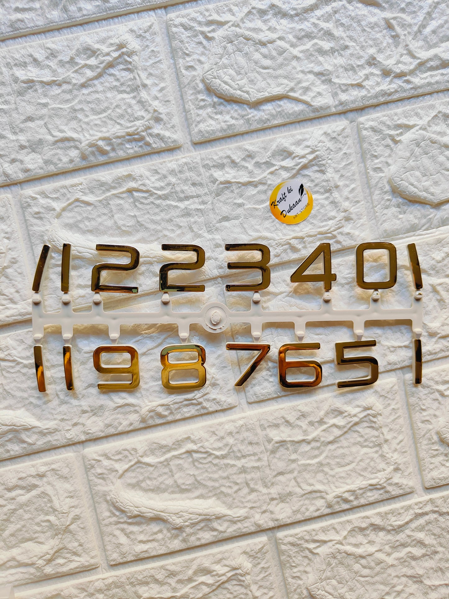 Clock Numbers Set A5 - Kraft ki Dukaan