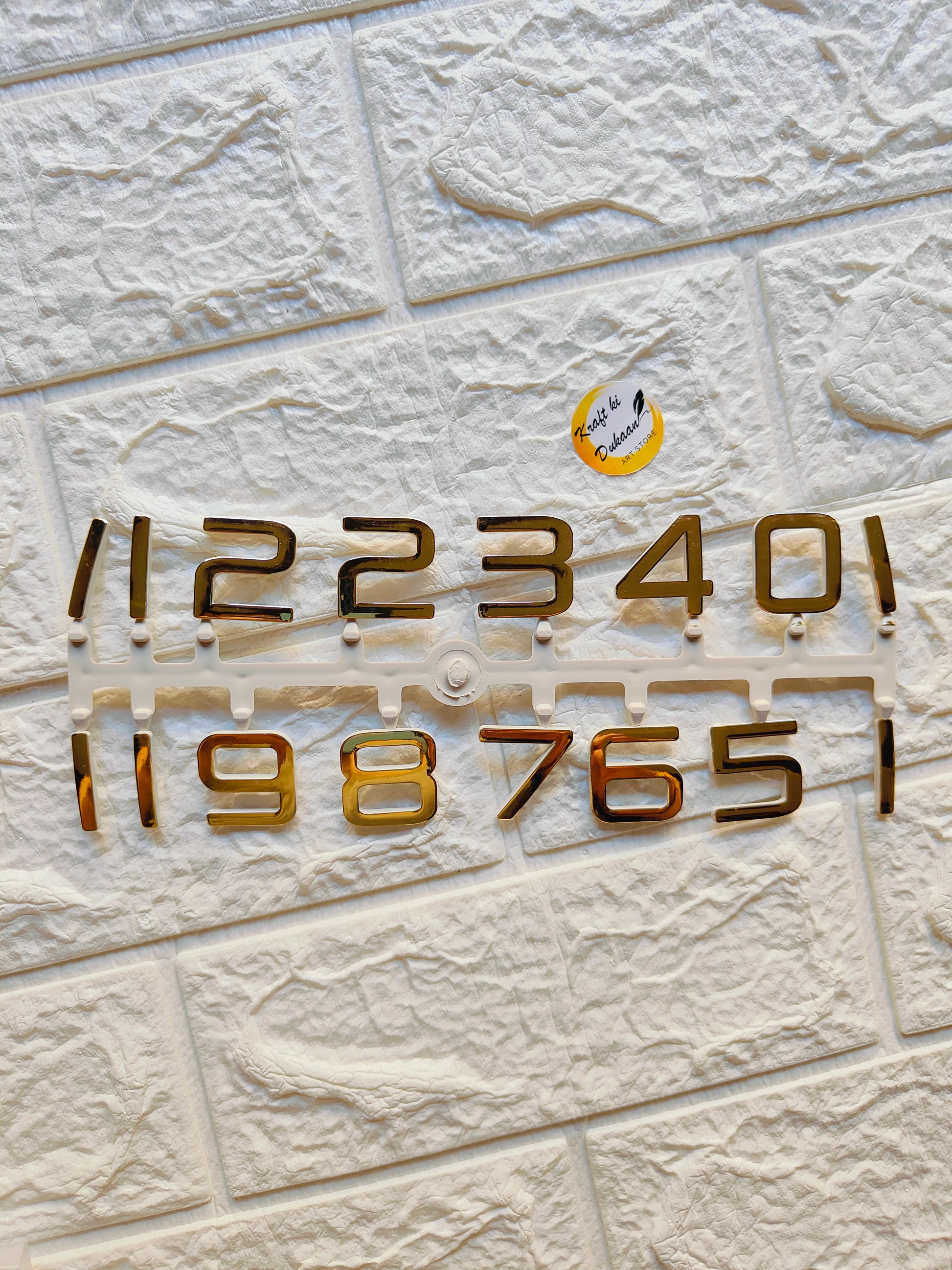 Clock Numbers Set A5 - Kraft ki Dukaan
