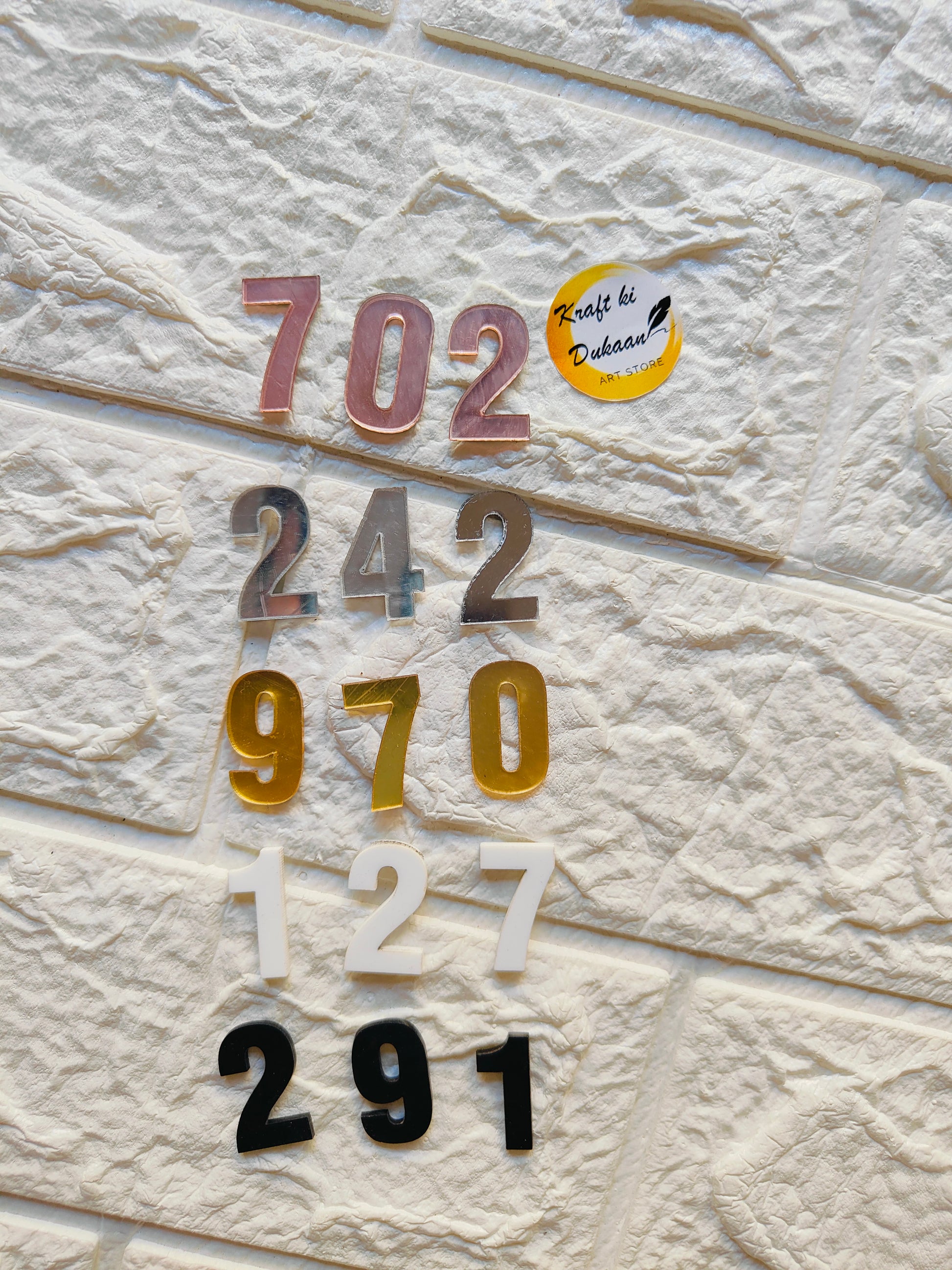 Clock Numbers Set A1 - Kraft ki Dukaan