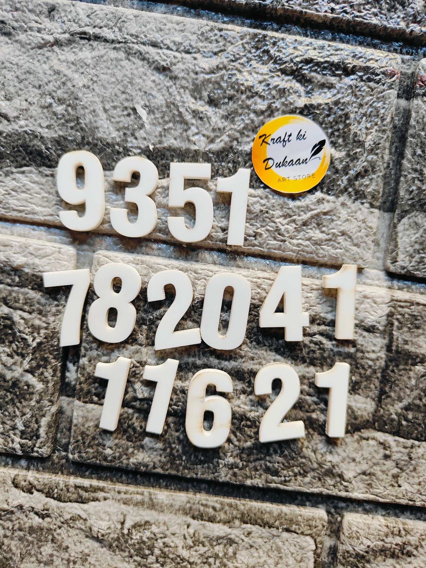 Clock Numbers Set A1 - Kraft ki Dukaan