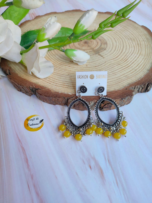 fashion-silver-jhumka-earrings-with-beads-yellow-accent