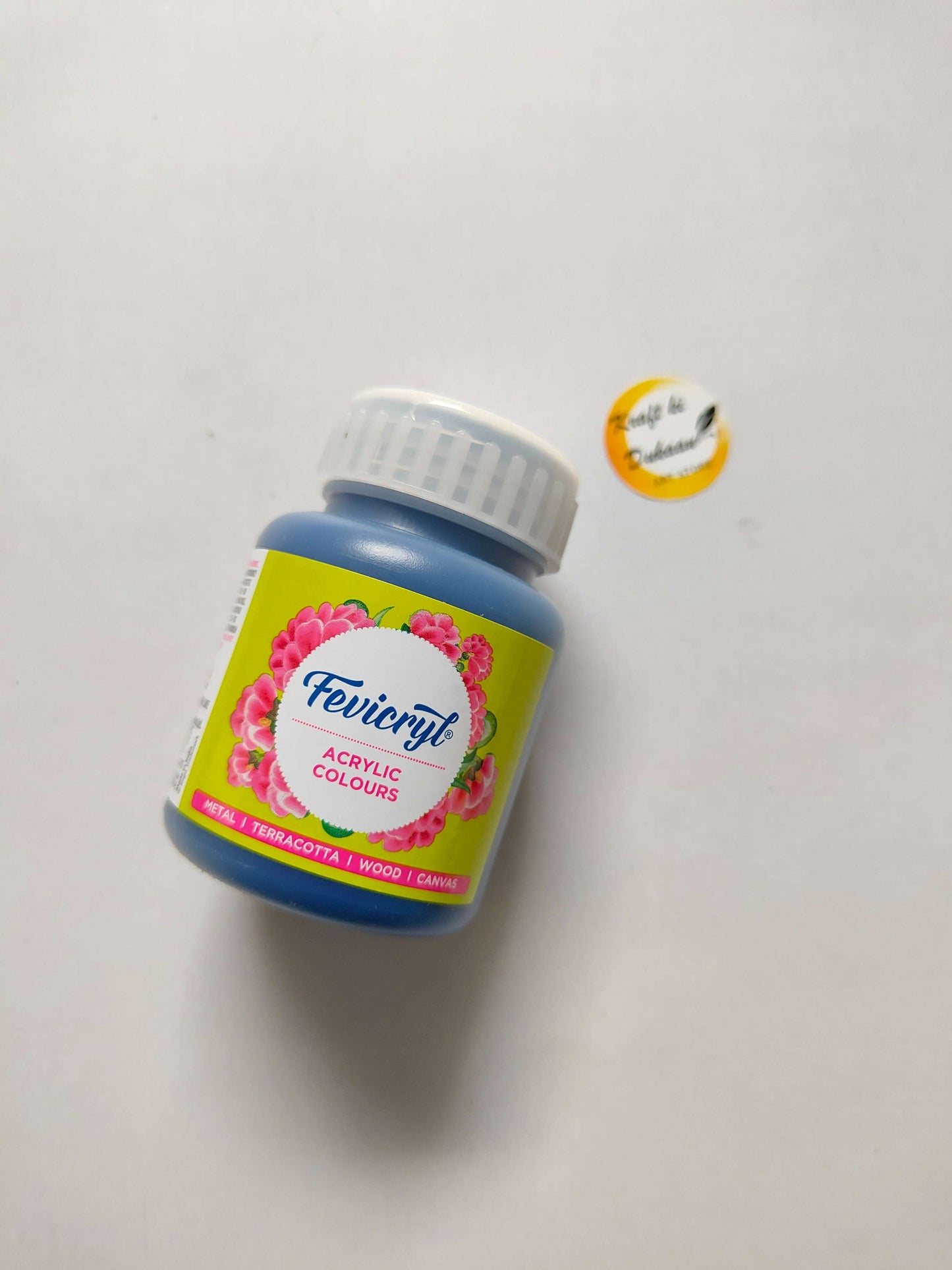 fevicryl-acrylic-color-100ml-pink-flower-design-2