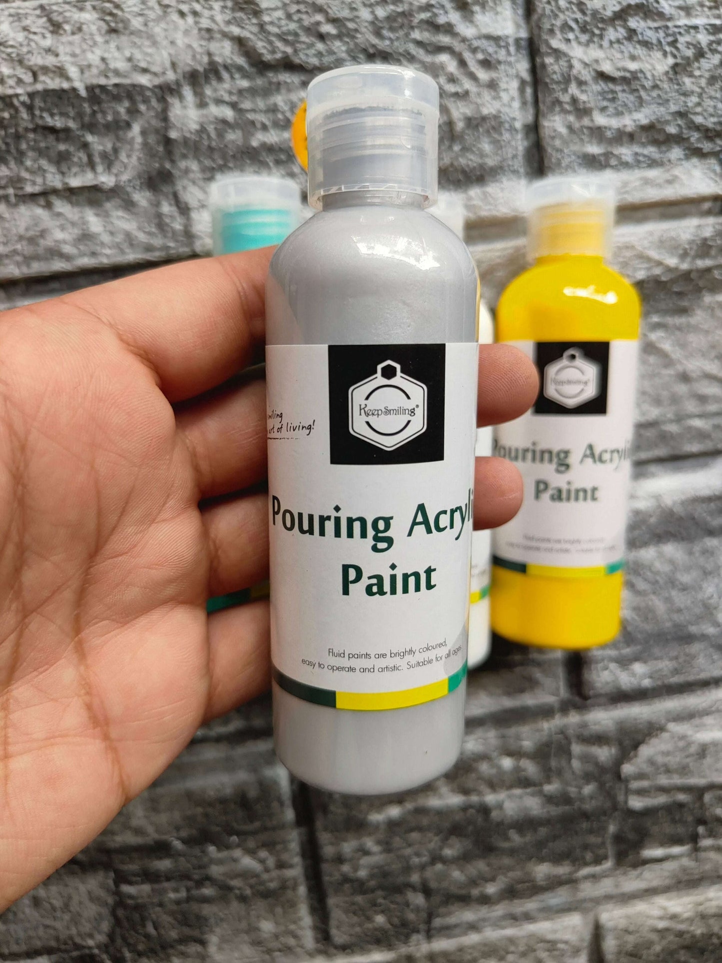 happyling-pouring-acrylic-paint-pack-gray-bottle