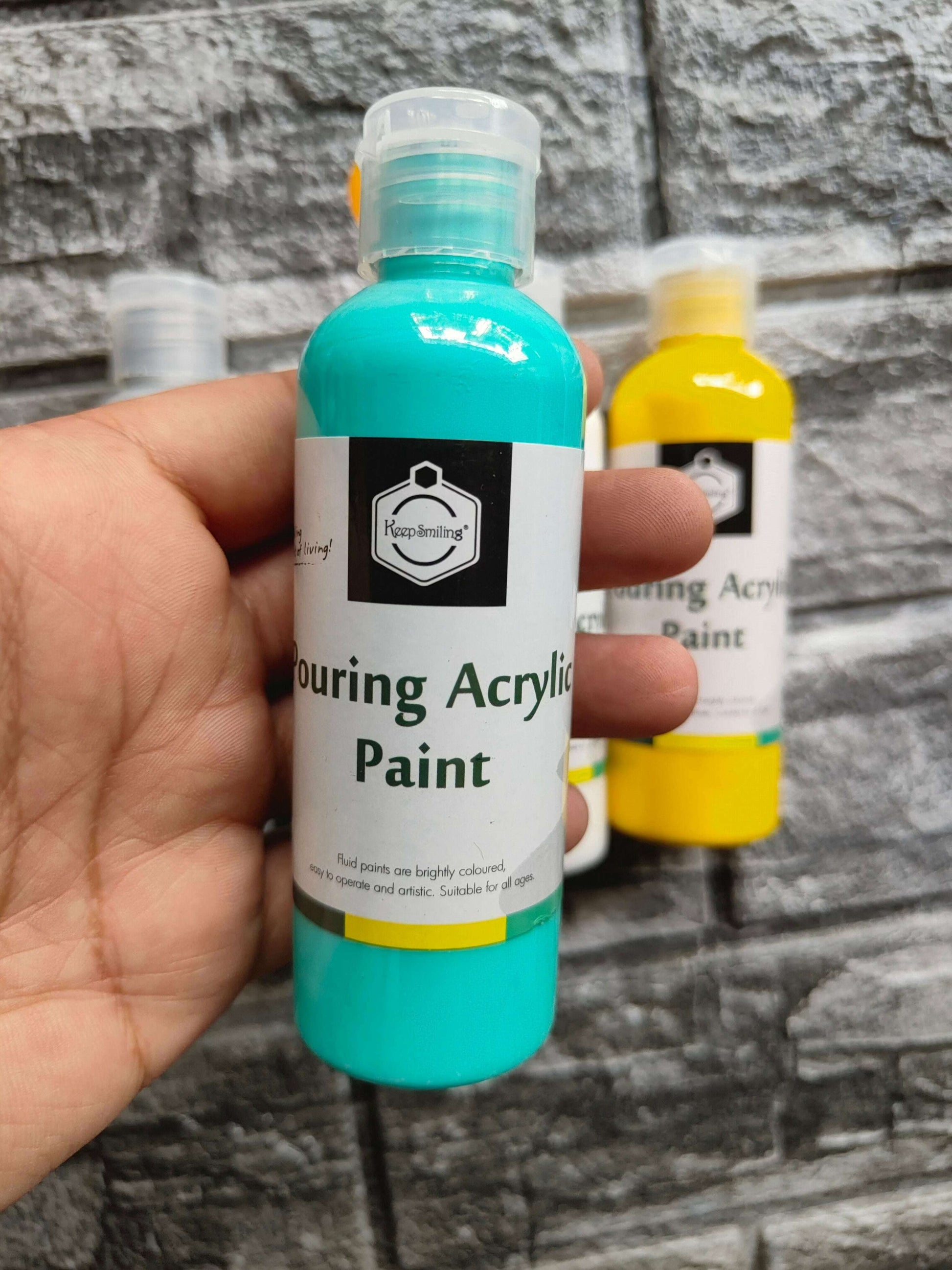 happyling-pouring-acrylic-paint-pack-teal-bottle