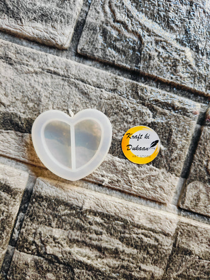 Heart pendant mould by Kraft ki Dukaan, perfect for creating beautiful heart-shaped pendants