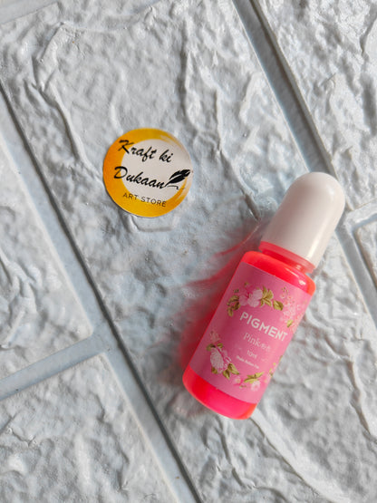 High-quality resin pigment in vibrant pink packaging from Kraft ki Dukaan for art and crafting projects