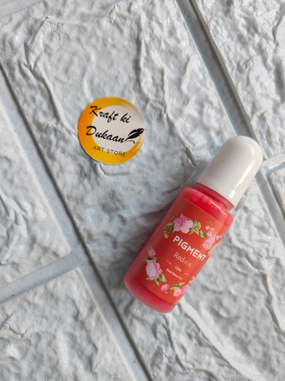 High-quality resin pigment in a pink bottle for vibrant art projects, from Kraft ki Dukaan