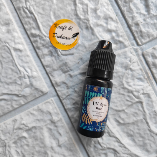 Kraft ki Dukaan high-quality UV resin in 15ml bottle for crafting and artistic projects