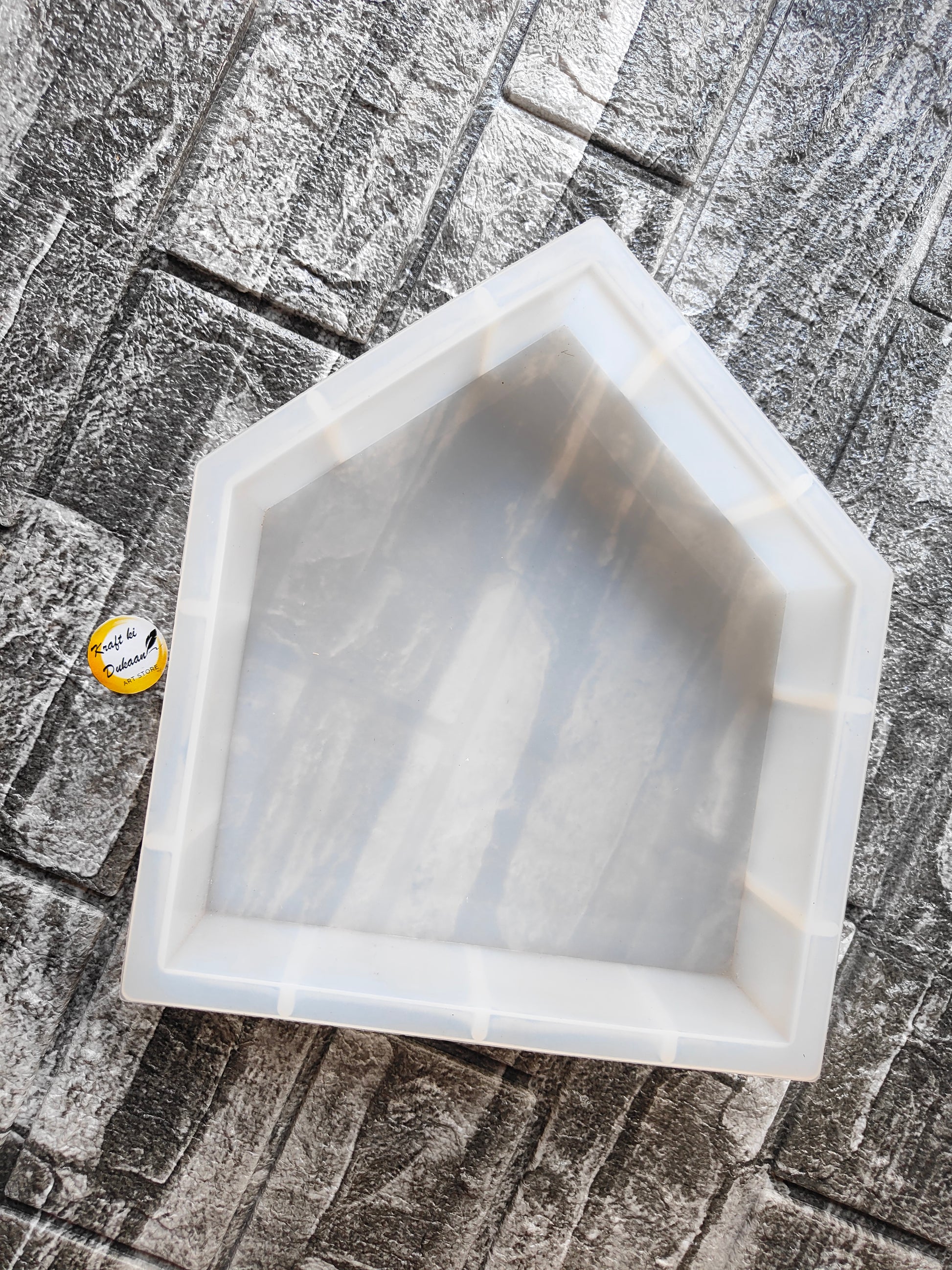 8 inch deep home mold in a unique house shape for crafting and DIY projects