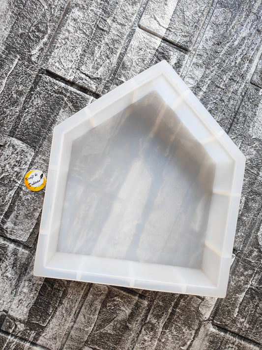 8 inch deep home mold in a unique house shape for crafting and DIY projects