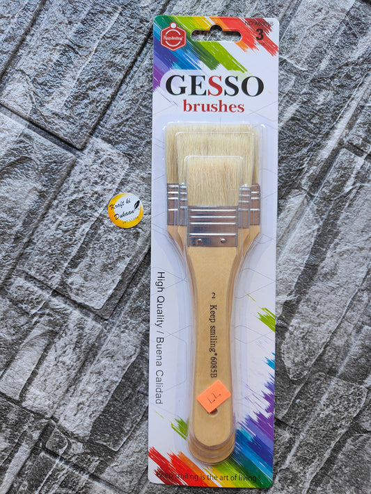 Kraft ki Dukaan gesso brush set featuring high-quality brushes for painting and arts