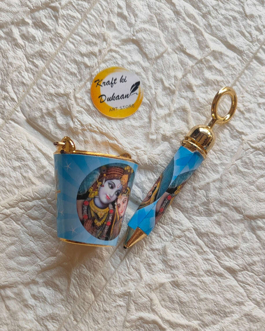 knraft-ki-dukaan-design-bucket-with-pichkari-set-blue-gold