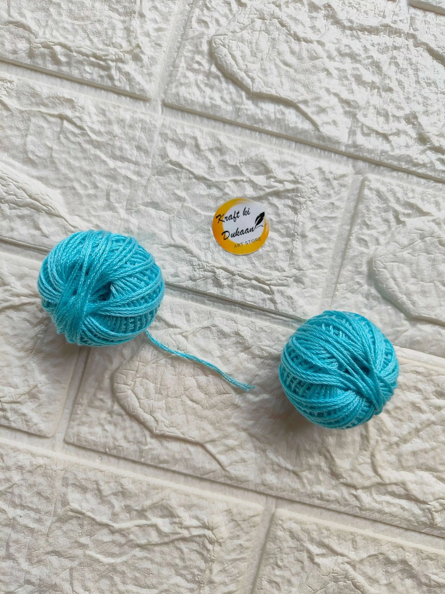 kraft-bi-dukaan-rakhi-thread-roll-aqua-yarn-ball