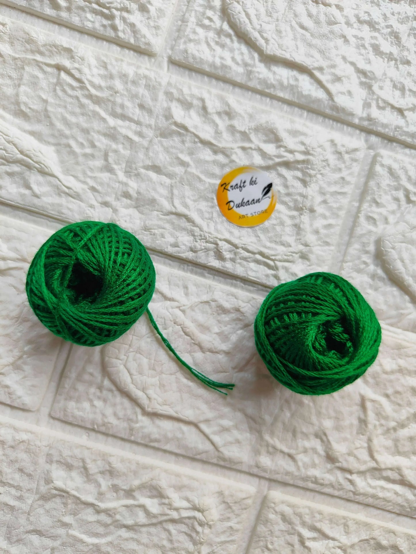 kraft-bi-dukaan-rakhi-thread-roll-green-yarn-ball