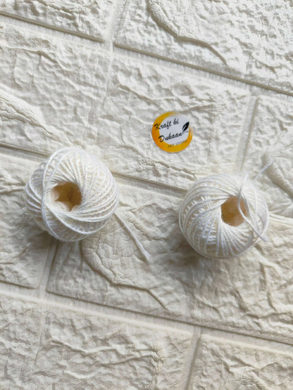 kraft-bi-dukaan-rakhi-thread-roll-white-yarn-ball