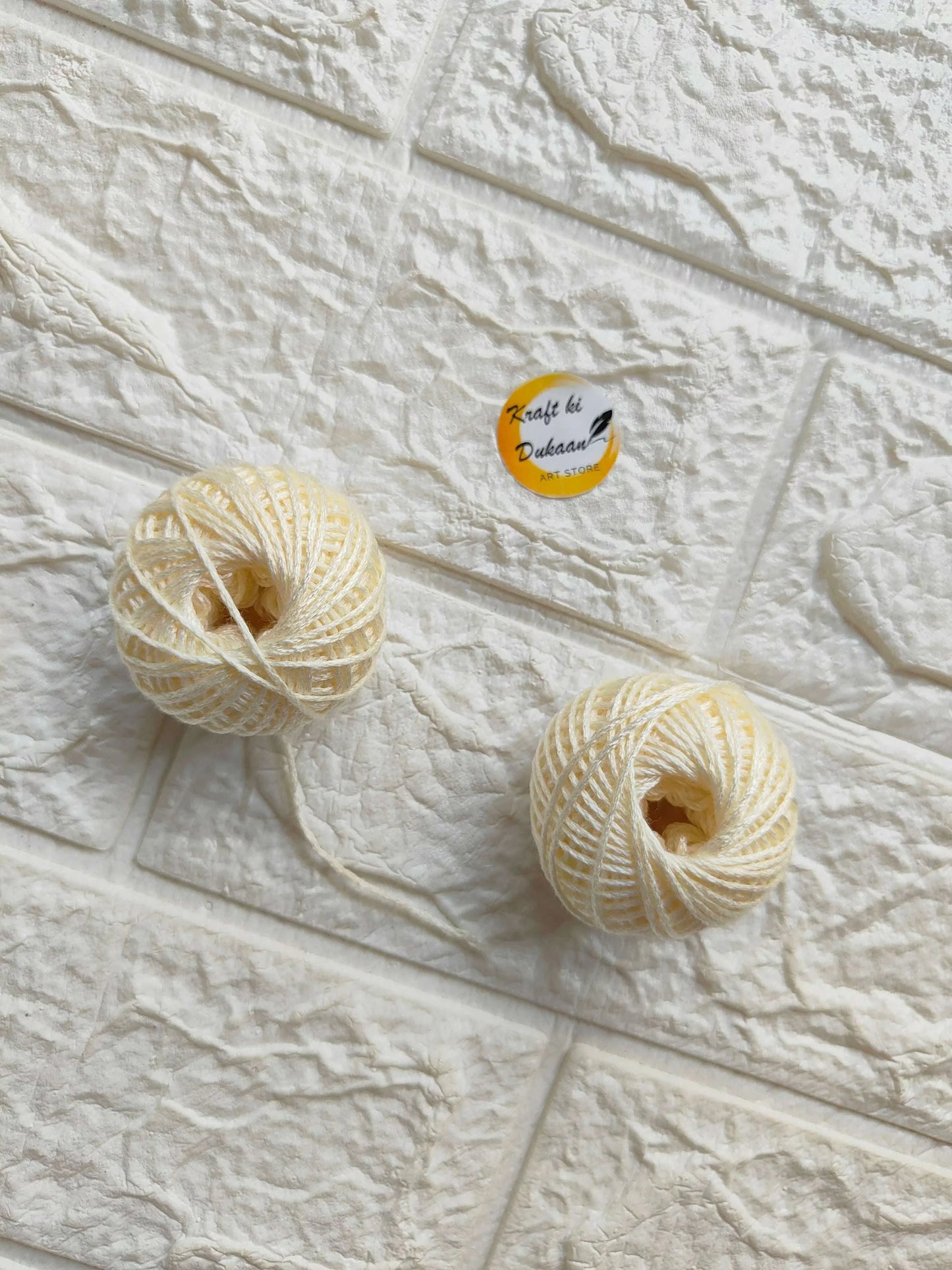 kraft-bi-dukaan-rakhi-thread-roll-yellow-yarn-ball-light