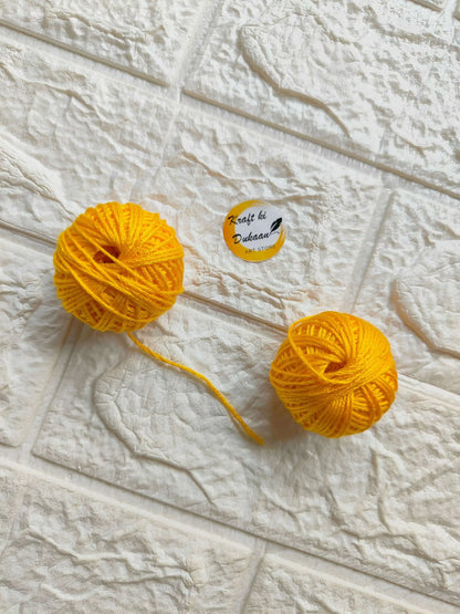 kraft-bi-dukaan-rakhi-thread-roll-yellow-yarn-ball