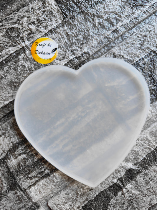 Kraft ki Dukaan 4.5 inch silicone heart mold for baking and crafting projects