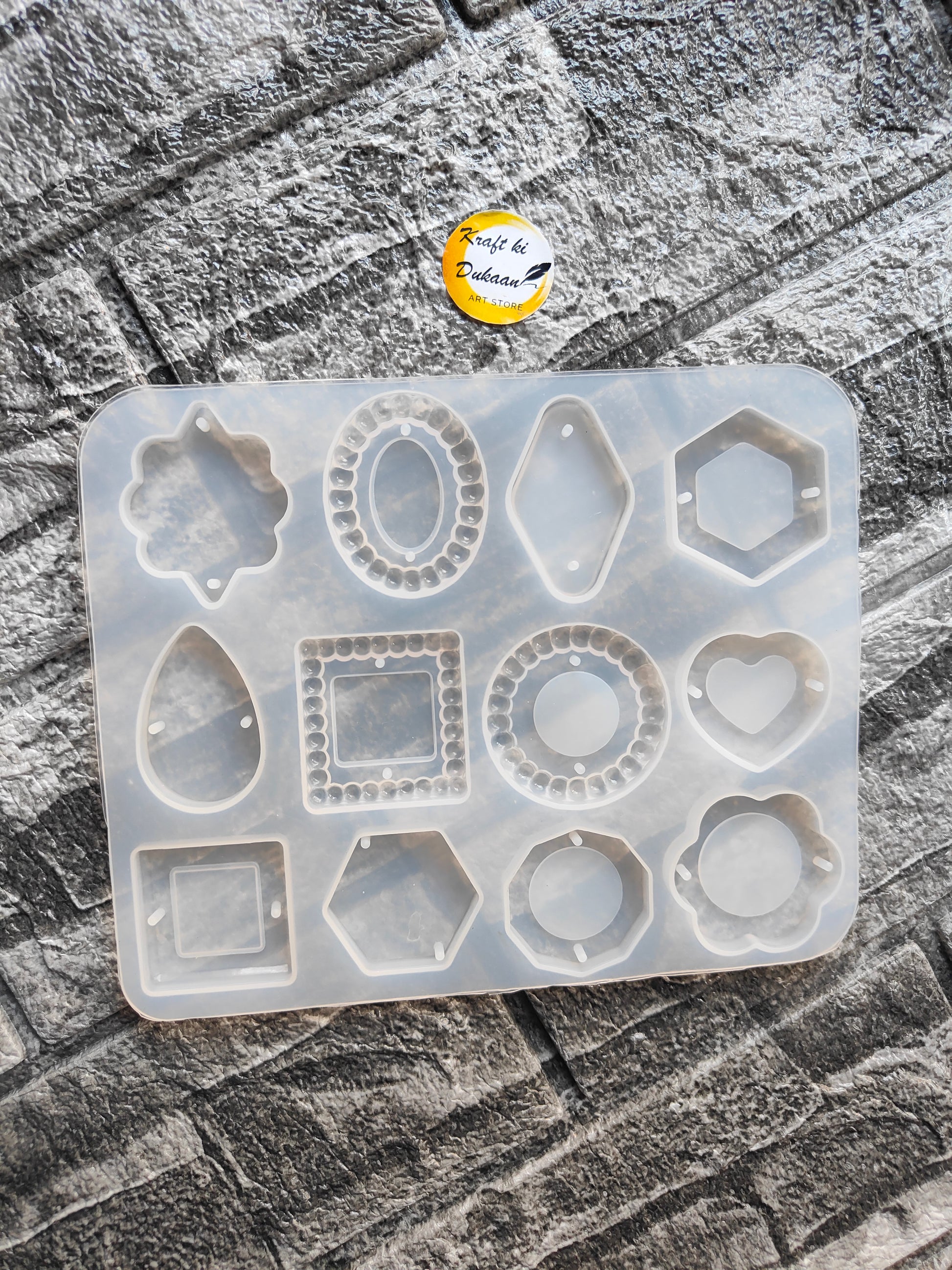 Silicone resin rakhi moulds featuring various shapes for crafting unique rakhis