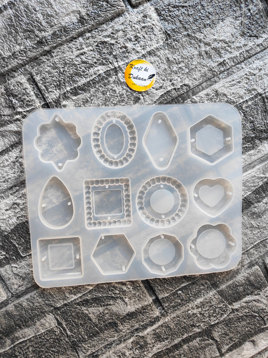 Silicone resin rakhi moulds featuring various shapes for crafting unique rakhis
