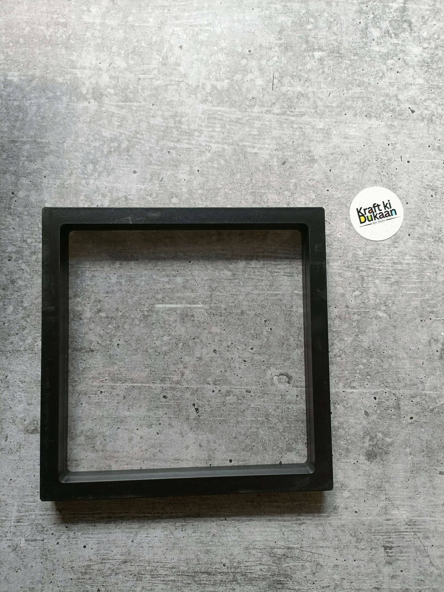 18x18cm packing display box with clear window and matte black frame