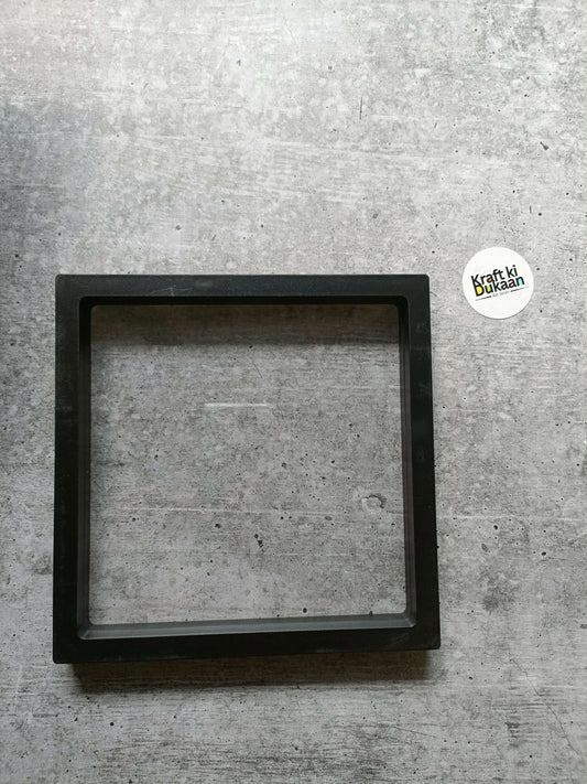 18x18cm packing display box with clear window and matte black frame
