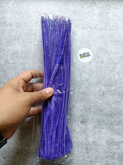 7mm purple pipe cleaners in sealed pack