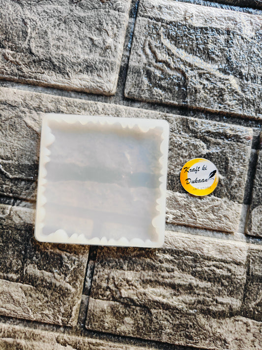 3 inch square mold for crafts by Kraft ki Dukaan on textured stone surface