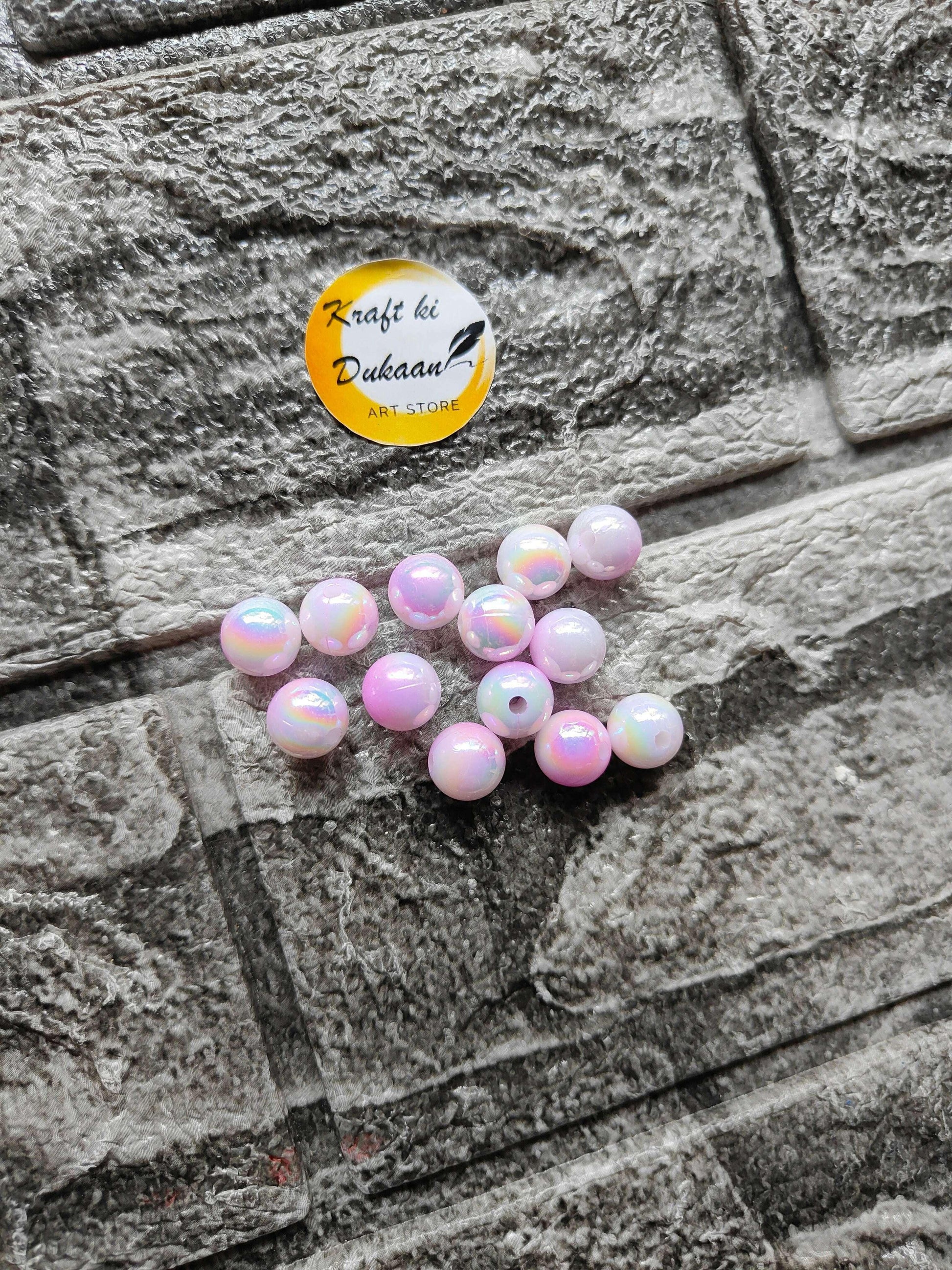 kraft-ki-dukaan-abs-rainbow-purple-beads-flat-display