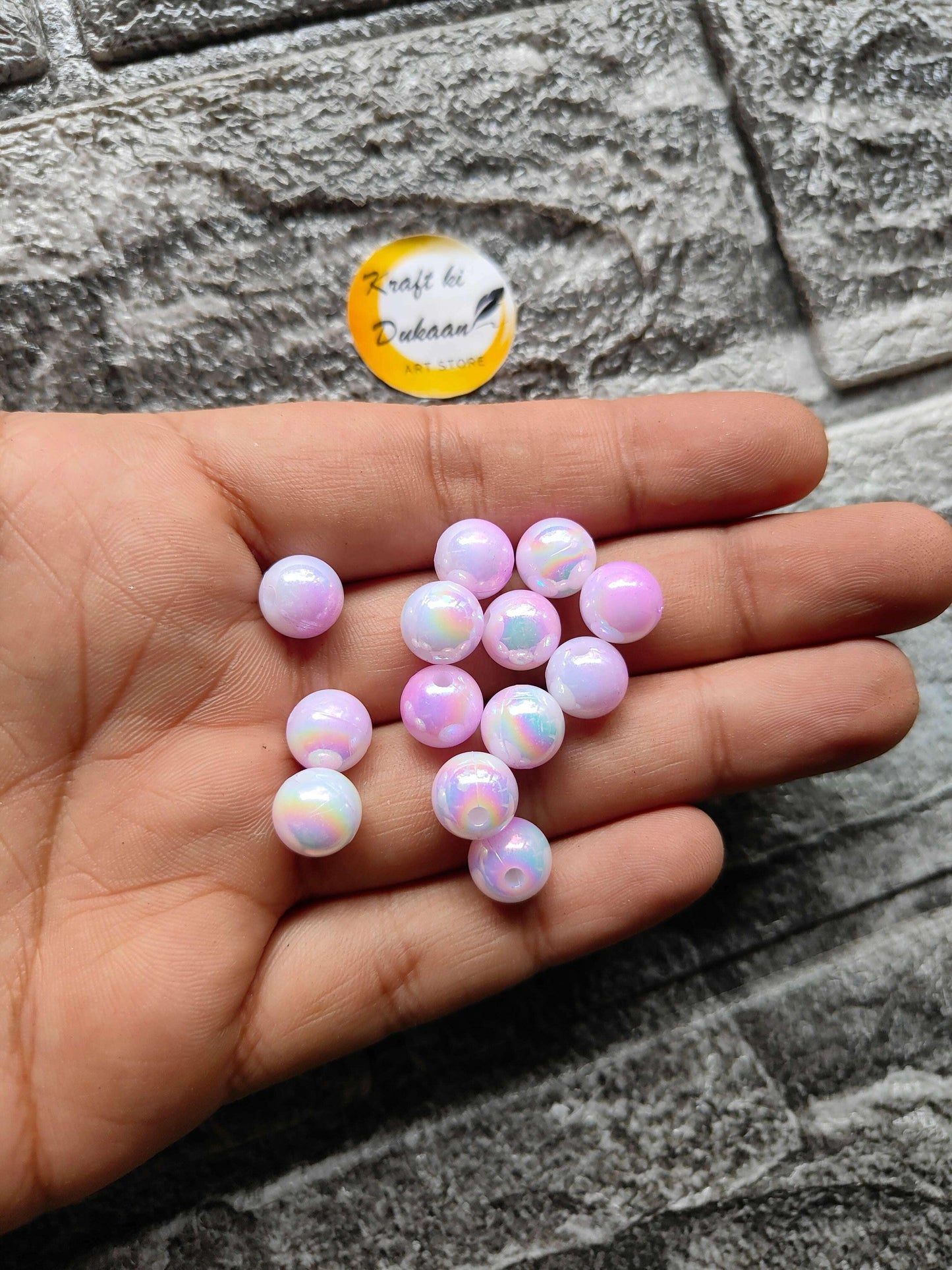 kraft-ki-dukaan-abs-rainbow-purple-beads-hand-held