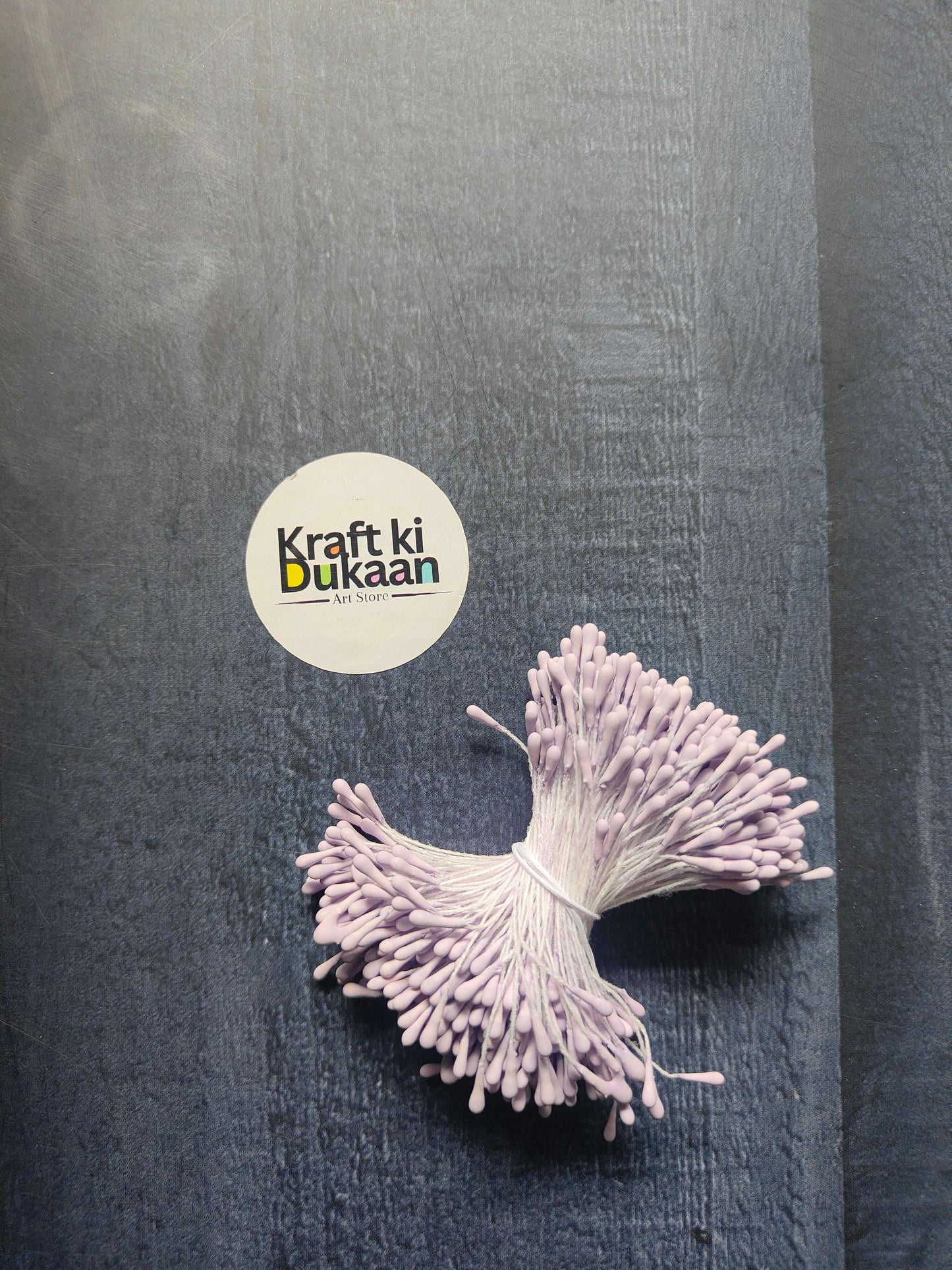 Artificial Pollen Lavender Raw: pastel purple mini flower heads with stems