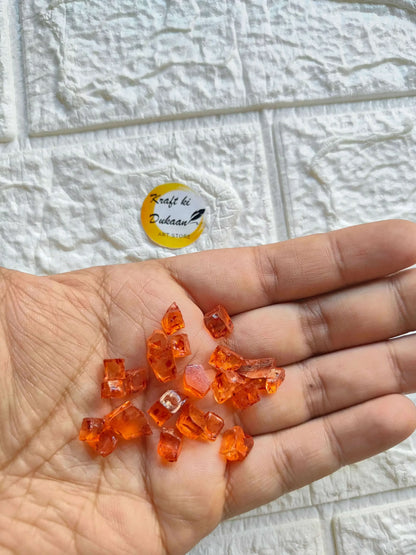 kraft-ki-dukaan-crystal-stones-for-resin-art-orange-small-pieces