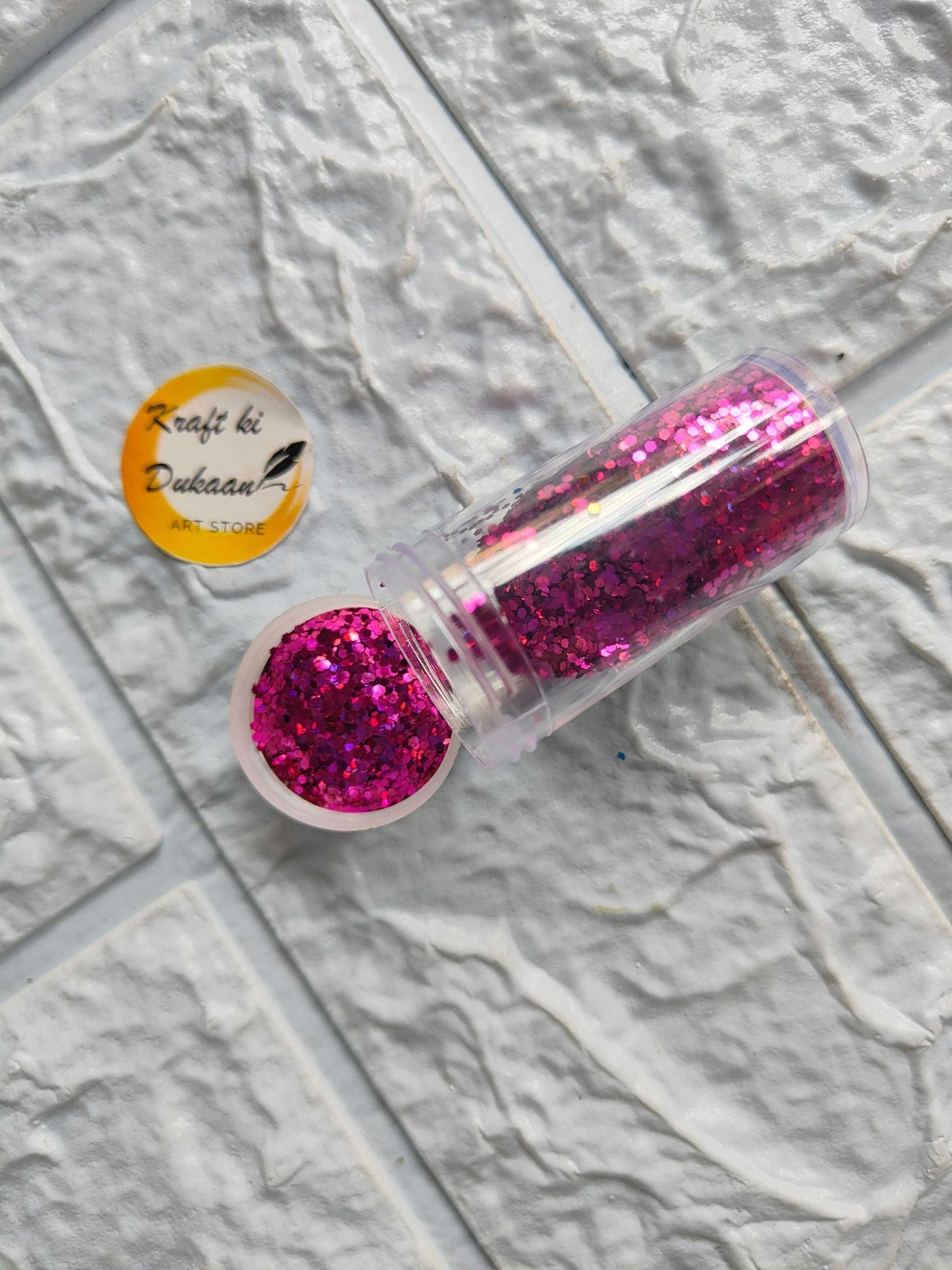 kraft-ki-dukaan-glitter-chunks-for-resin-art-hot-pink