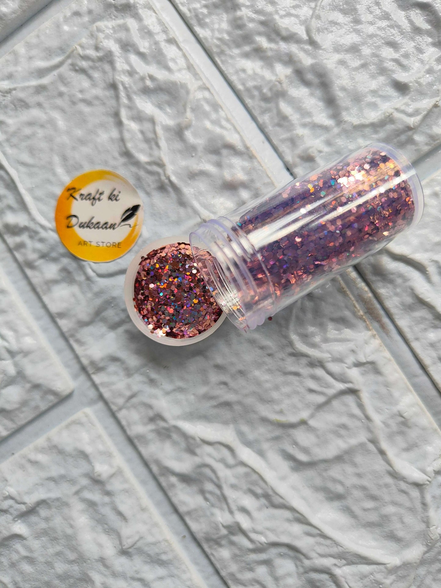 kraft-ki-dukaan-glitter-chunks-for-resin-art-rose-gold