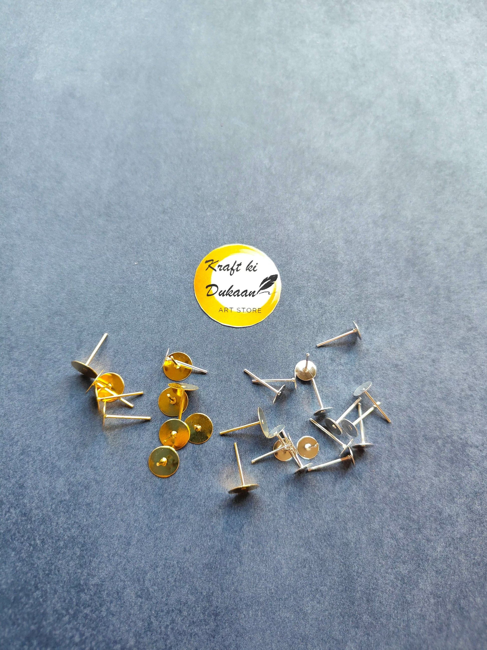 kraft-ki-dukaan-golden-earring-stud-pack-large-size