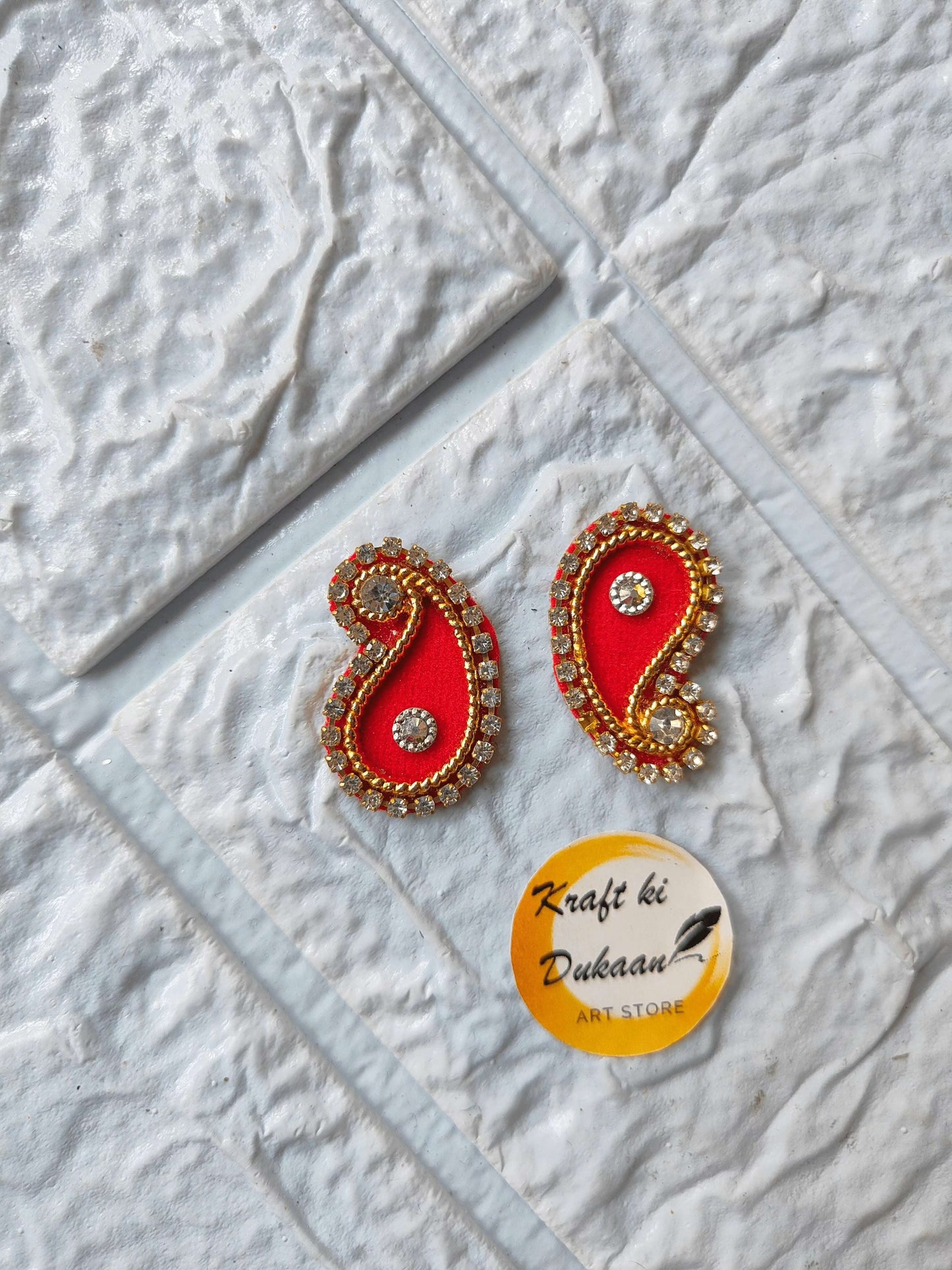 kraft-ki-dukaan-kundan-patch-booti-pack-red-gold