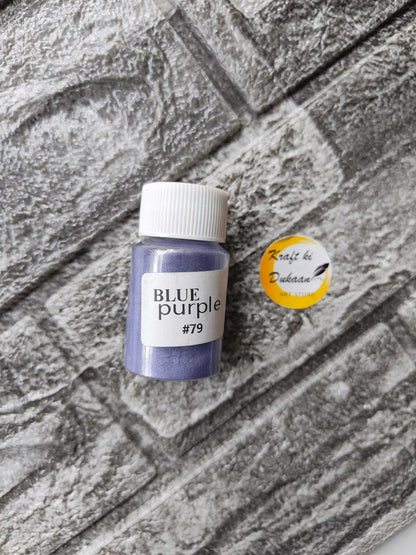 Blue Purple Mica Powder for Resin Art in a 20ml Bottle from Kraft ki Dukaan