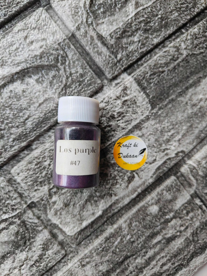 Kraft ki Dukaan Los Purple Mica Powder for Resin Art in a small container