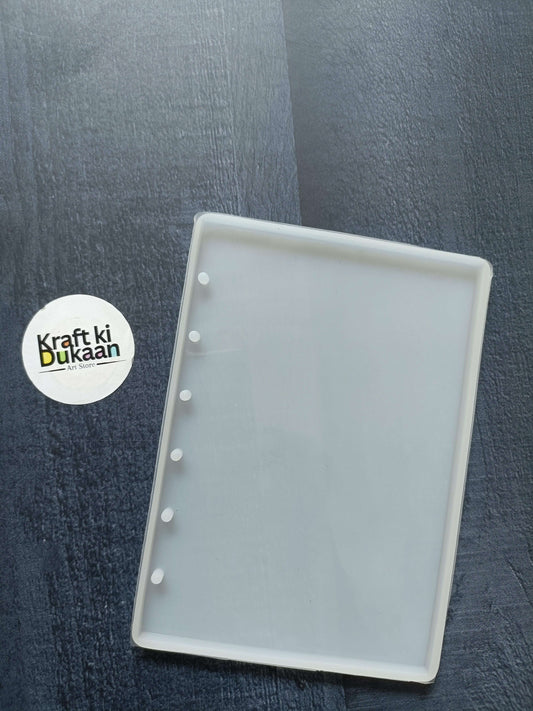 A6 notebook mould: white page with 5 left punch holes