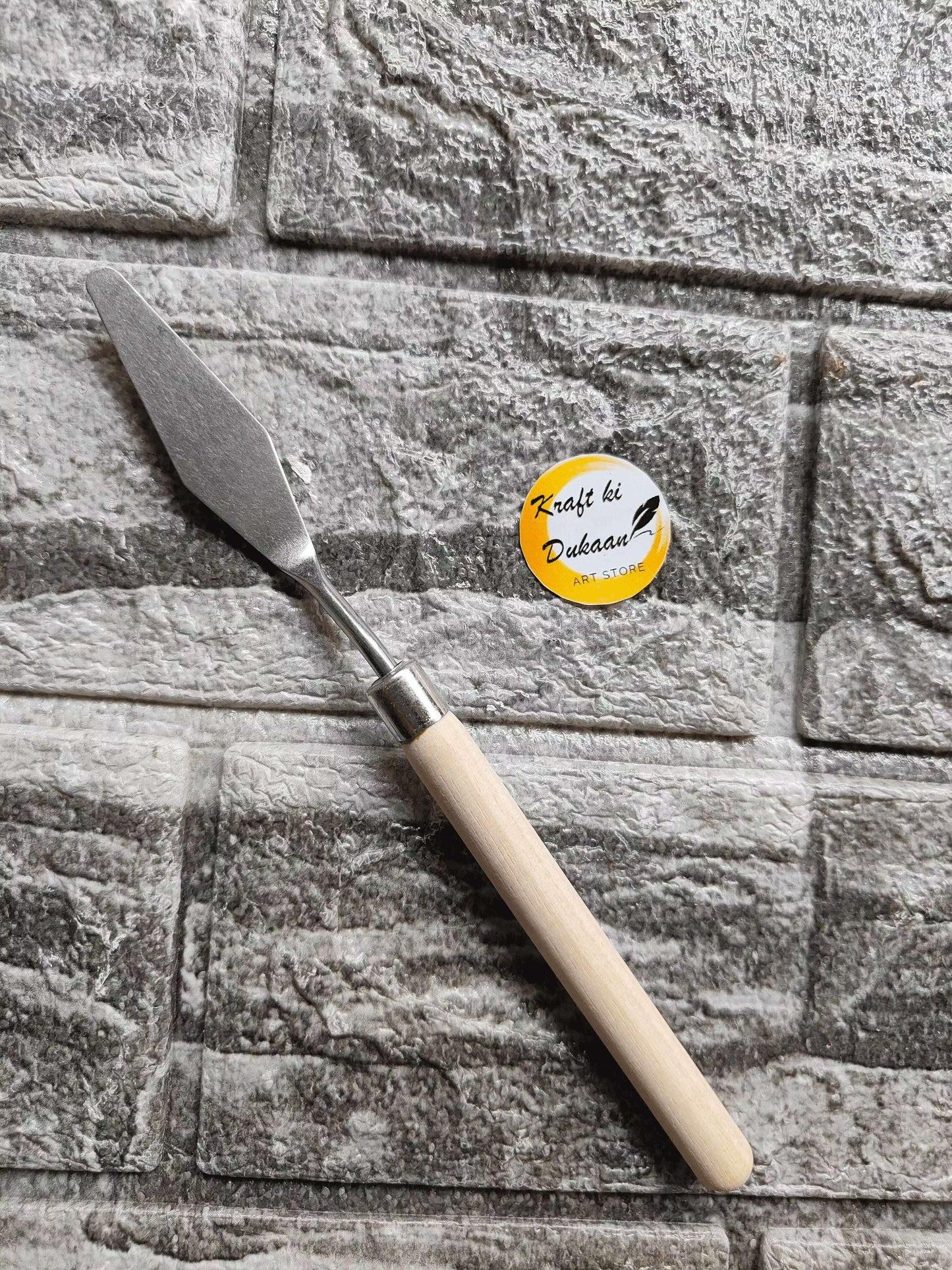 kraft-ki-dukaan-painting-knife-a10-metal-blade-wood-handle