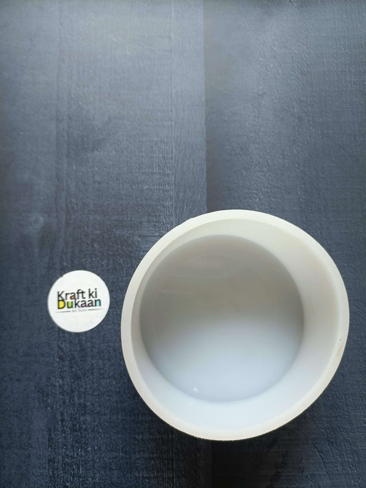 4 inch round deep mould, 50 mm, white interior bowl