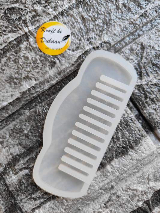 silicone comb mold for resin by Kraft ki Dukaan translucent flexible mold for DIY comb crafts
