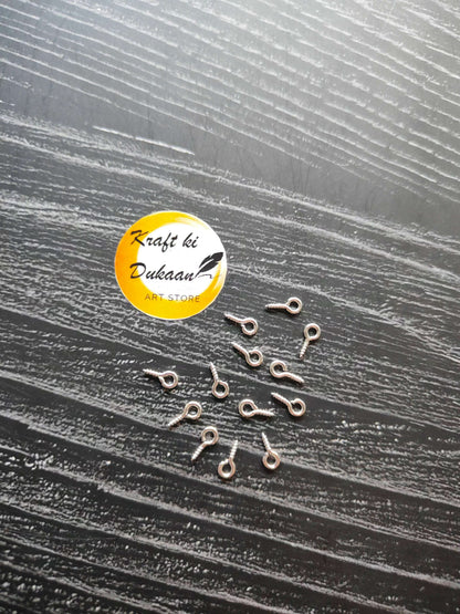 kraft-ki-dukaan-small-eye-screw-hooks-for-crafts-bronze-12-pack