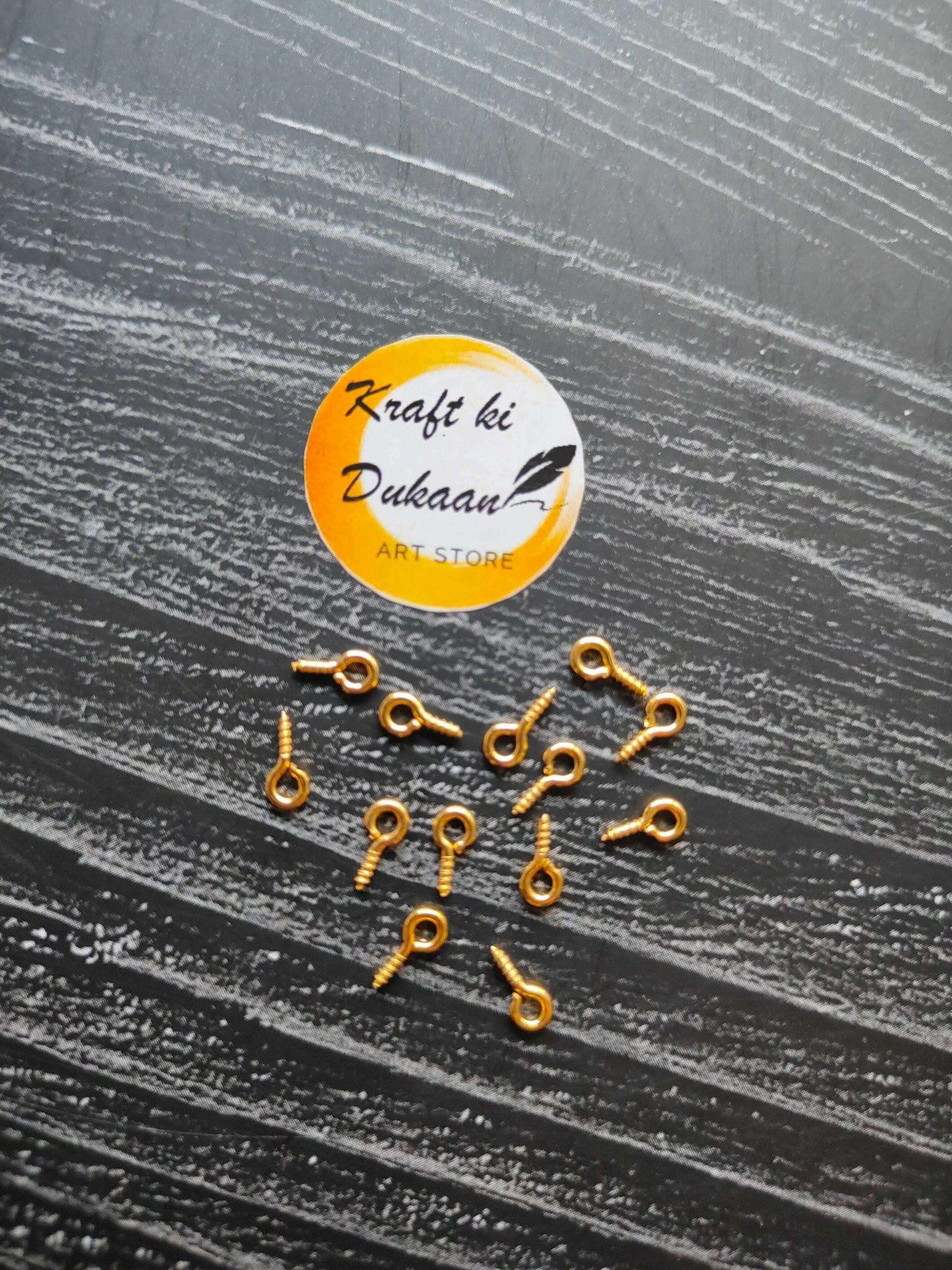 kraft-ki-dukaan-small-eye-screw-hooks-for-crafts-gold-10-pack